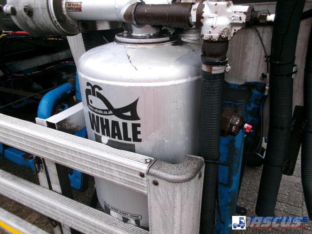 WHALE Vacuum tank inox 30 m3 / 1 comp + pump Poluprikolice cisterne