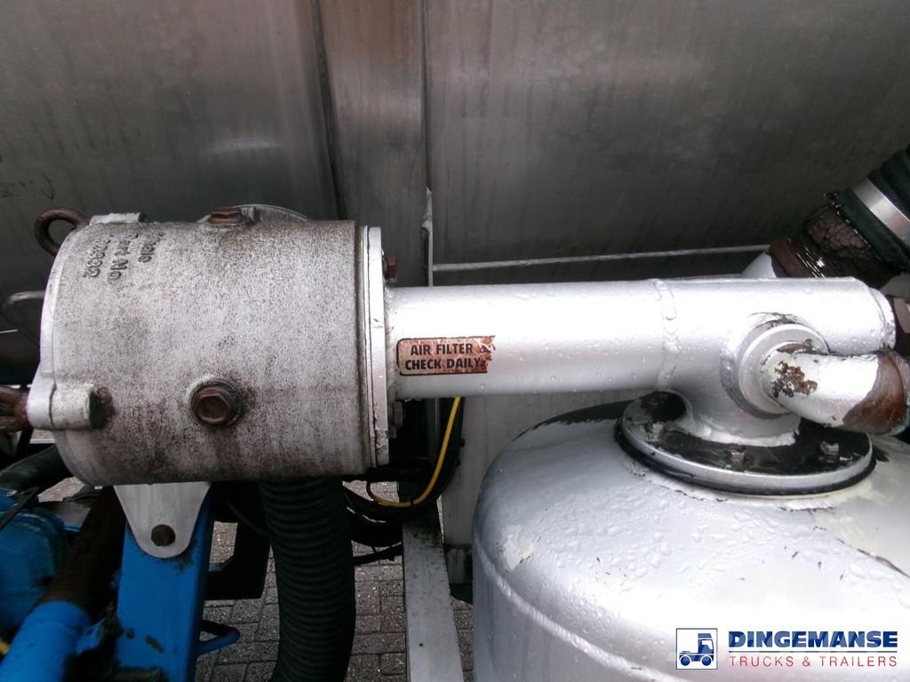 WHALE Vacuum tank inox 30 m3 / 1 comp + pump Poluprikolice cisterne