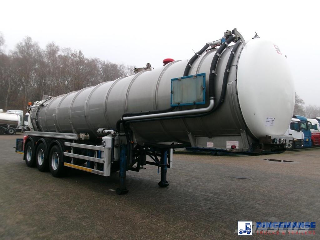 WHALE Vacuum tank inox 30 m3 / 1 comp + pump Poluprikolice cisterne