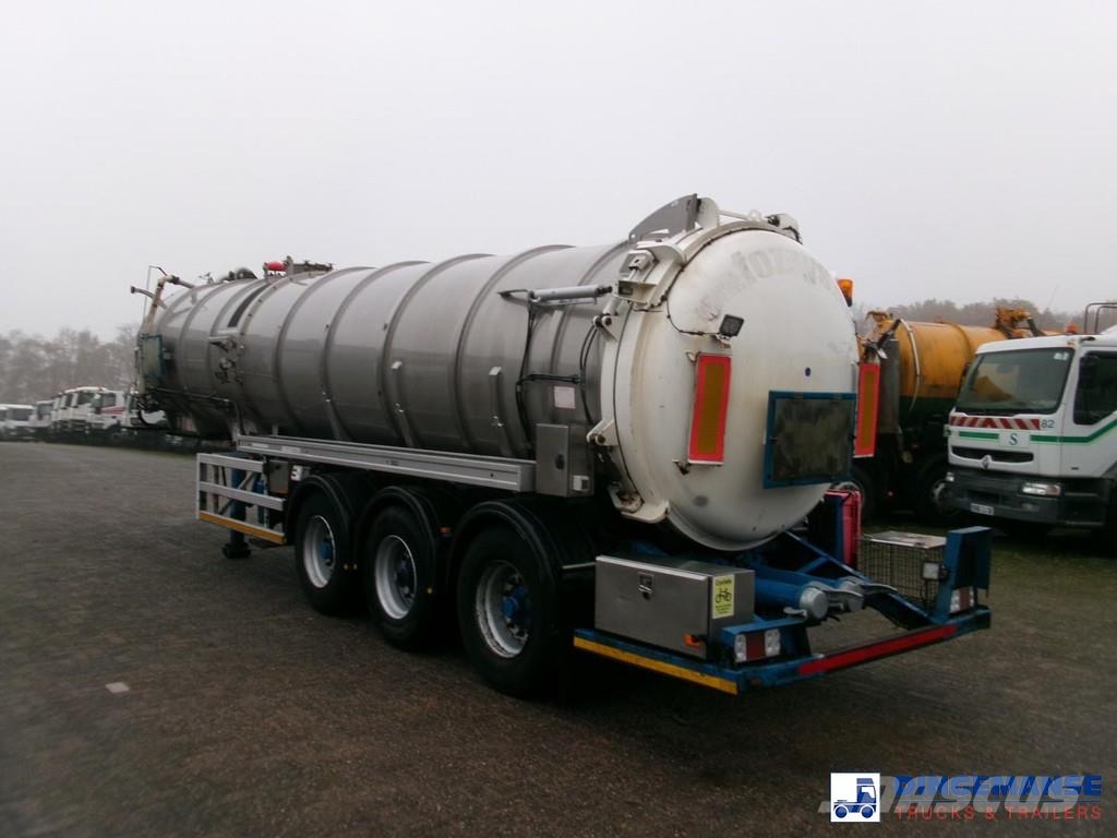 WHALE Vacuum tank inox 30 m3 / 1 comp + pump Poluprikolice cisterne
