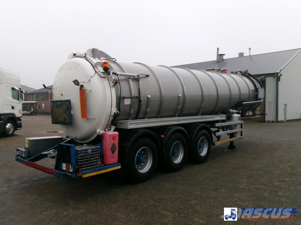 WHALE Vacuum tank inox 30 m3 / 1 comp + pump Poluprikolice cisterne