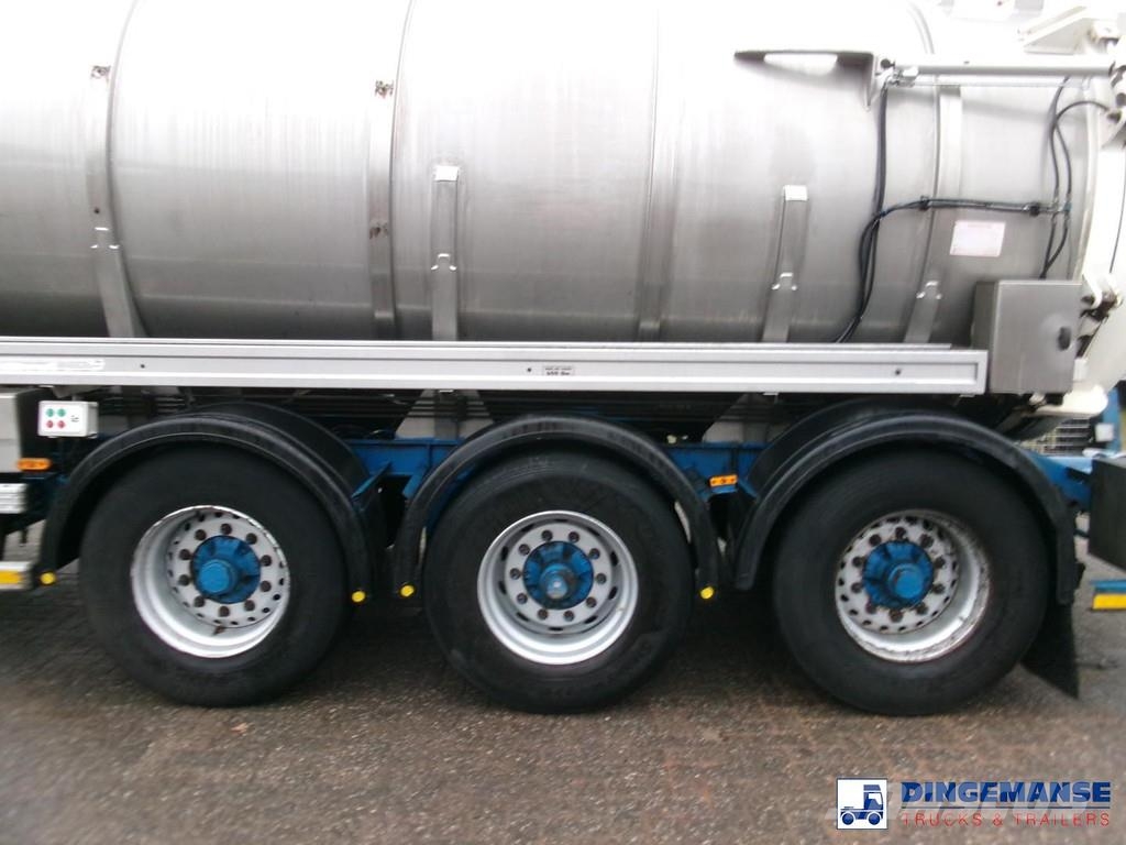 WHALE Vacuum tank inox 30 m3 / 1 comp + pump Poluprikolice cisterne