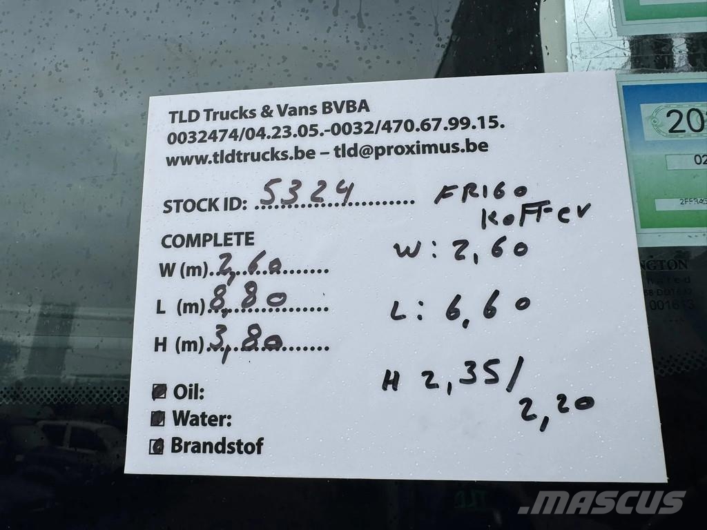 MAN TGM 18.290 **BELGIAN TRUCK-EURO 5** Chłodnie samochodowe