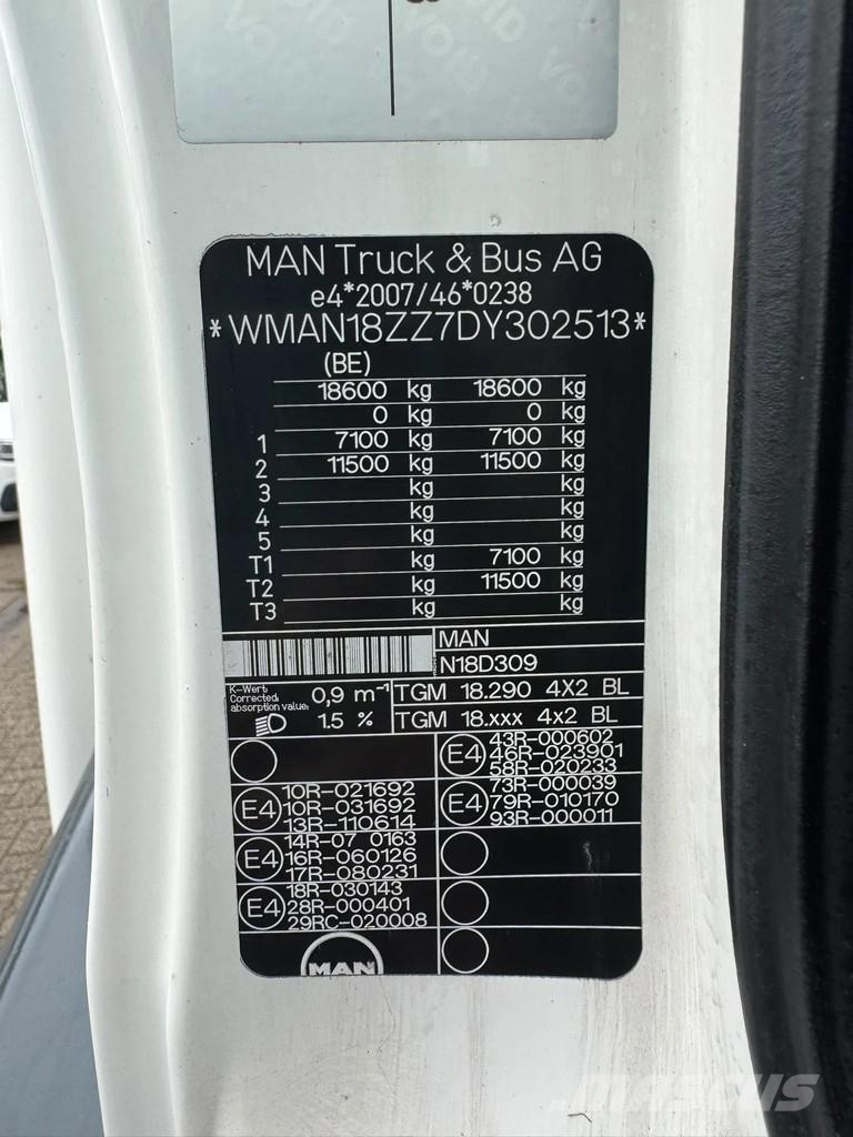 MAN TGM 18.290 **BELGIAN TRUCK-EURO 5** Chłodnie samochodowe