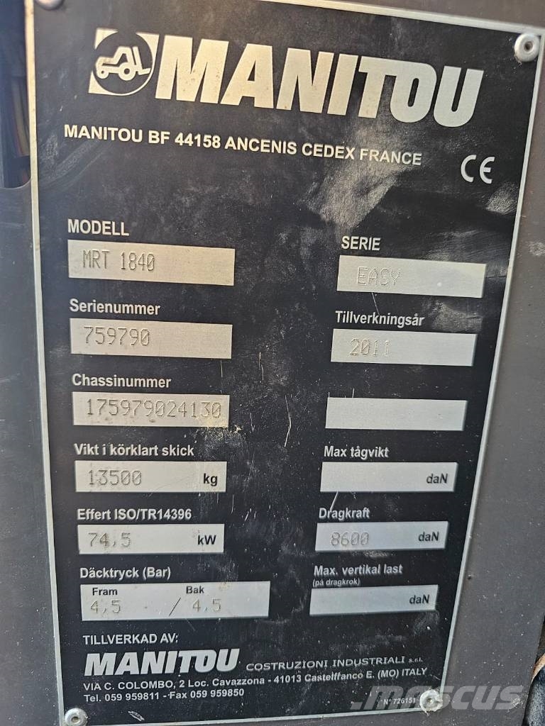 Manitou MRT 1840 Teleskoplader