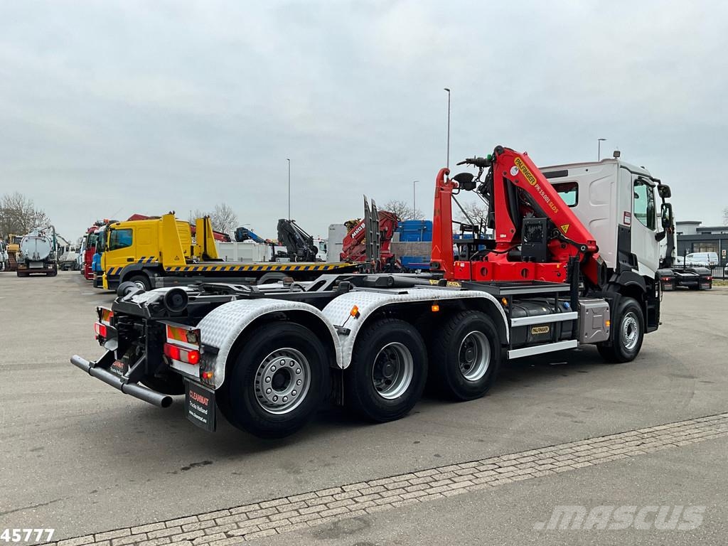 Renault C 460 Euro 6 8x4 Palfinger 19 Tonmeter laadkraan Abrollkipper