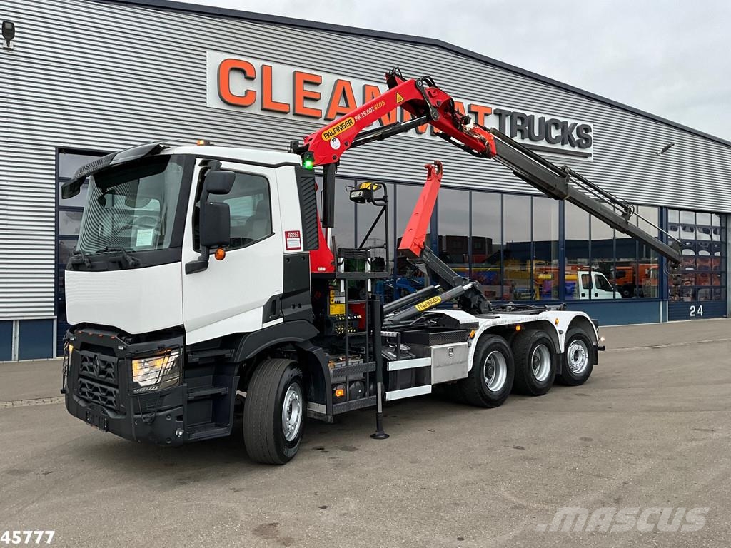 Renault C 460 Euro 6 8x4 Palfinger 19 Tonmeter laadkraan Abrollkipper