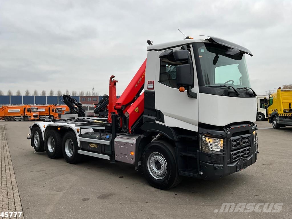 Renault C 460 Euro 6 8x4 Palfinger 19 Tonmeter laadkraan Abrollkipper