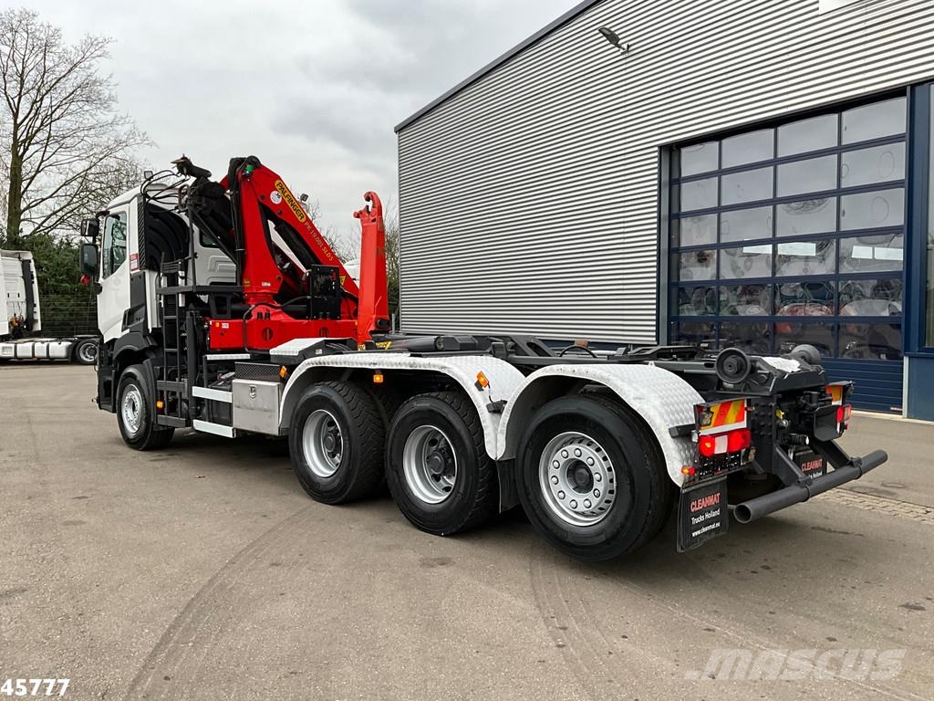 Renault C 460 Euro 6 8x4 Palfinger 19 Tonmeter laadkraan Abrollkipper