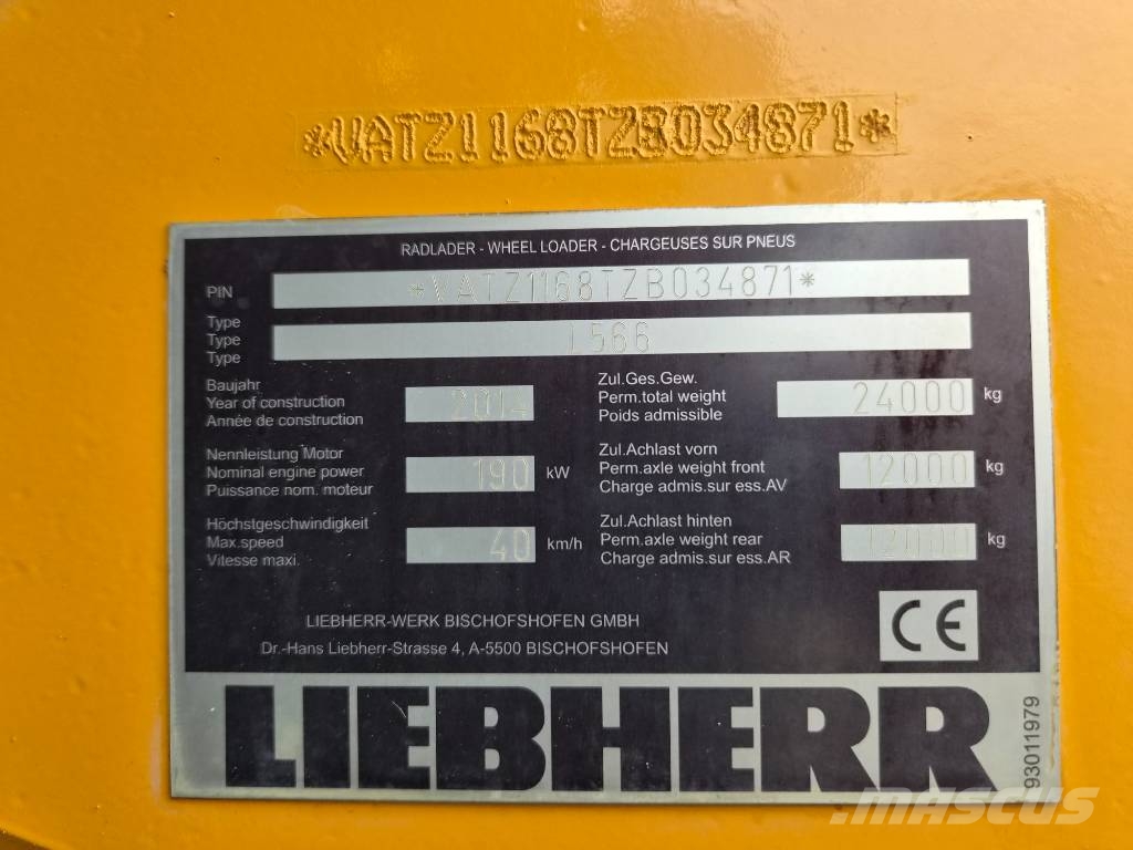 Liebherr L 566 Ładowarki kołowe