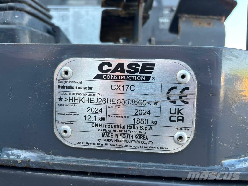 CASE CX 17 C Minigraafmachines < 7t