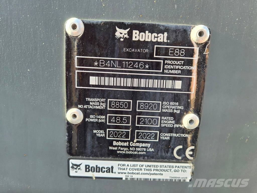Bobcat E88 Väikeekskavaatorid 7t-12t