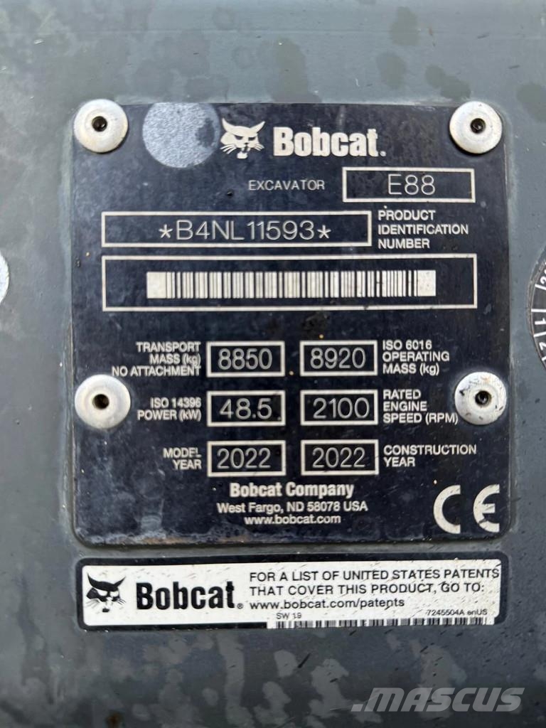 Bobcat E88 | A/C Midi bagri 7t – 12t