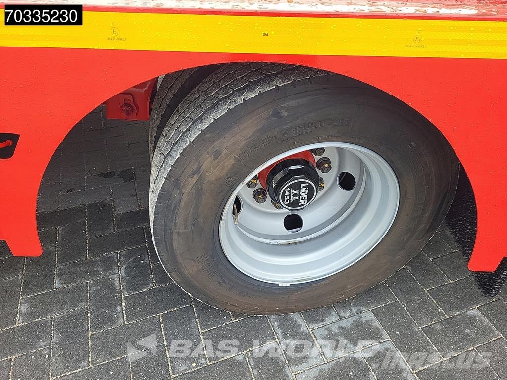 Lider 3 axles New 2xSteering 1x Liftaxle Ramps Mélybölcsős félpótkocsik