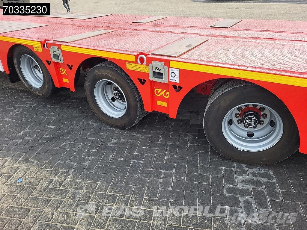 Lider 3 axles New 2xSteering 1x Liftaxle Ramps Mélybölcsős félpótkocsik