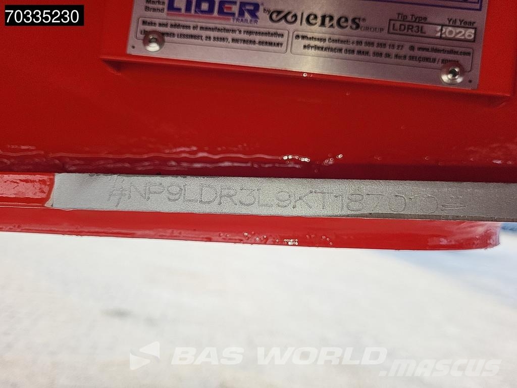 Lider Yar? römork 3 axles New 1xSteering 1x Liftaxle Ram Semirimorchi Ribassati