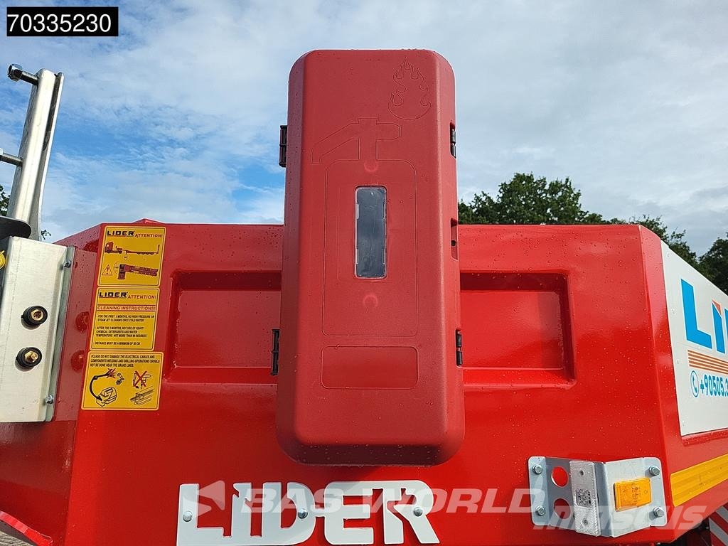 Lider Yar? römork 3 axles New 1xSteering 1x Liftaxle Ram Semirimorchi Ribassati