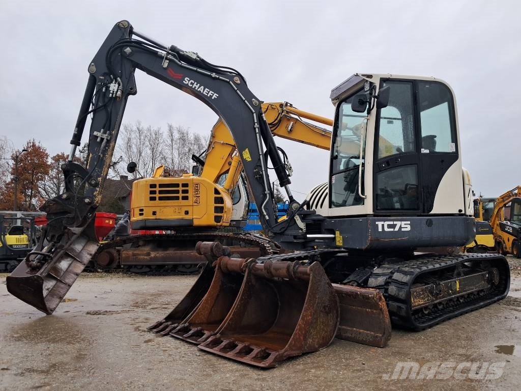 Terex Schaeff TC 75 Yanmar VIO 80 VOLVO ECR 88 KUBOTA Vidēja lieluma ekskavatori 7 t - 12 t