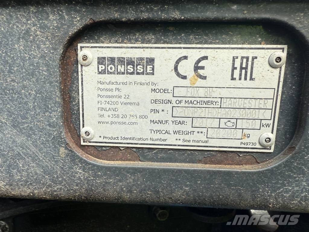 Ponsse FOX 8W ハーベスター