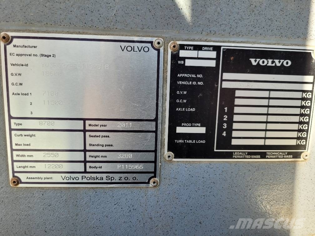 Volvo B7R 8700 EURO5 KLIIMA Αστικά λεωφορεία