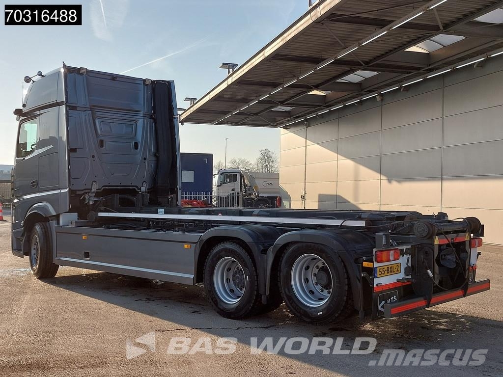 Mercedes-Benz Actros L 2848 6X2 HTS 30 tons cable system Lift-Ax Hákový nosič kontejnerů