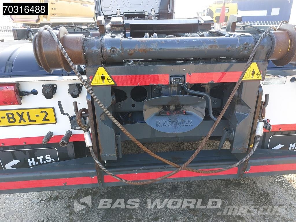 Mercedes-Benz Actros L 2848 6X2 HTS 30 tons cable system Lift-Ax Hákový nosič kontejnerů
