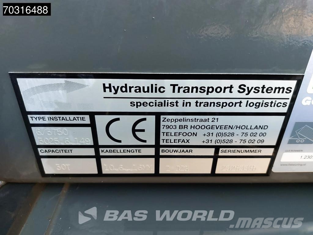 Mercedes-Benz Actros L 2848 6X2 HTS 30 tons cable system Lift-Ax Hákový nosič kontejnerů