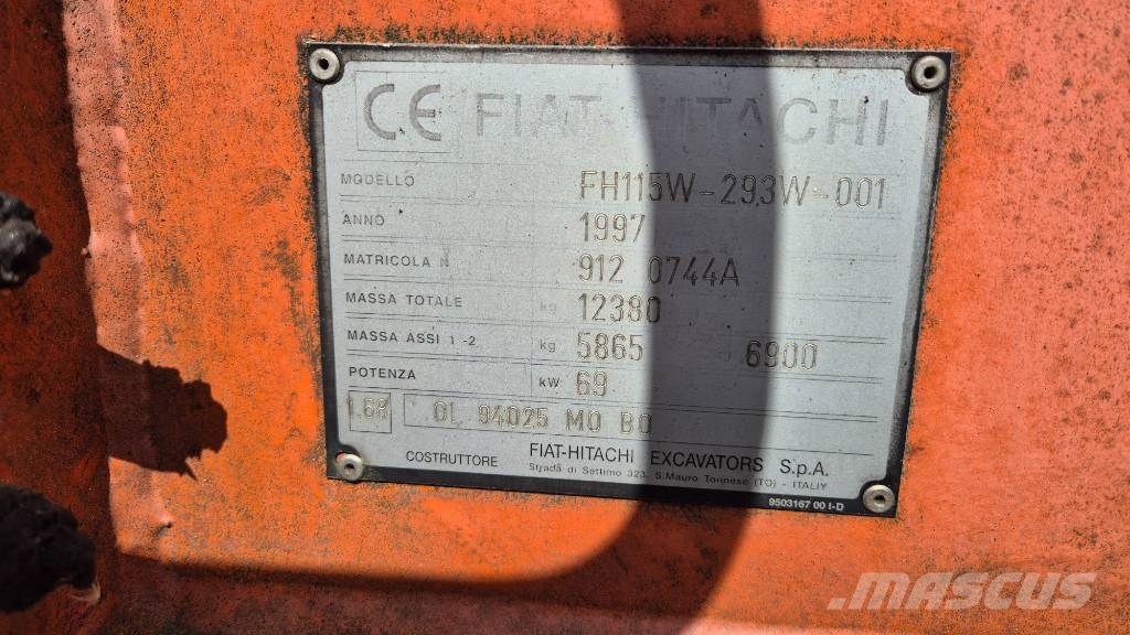 Fiat-Hitachi FH 115 W حفارات بعجل