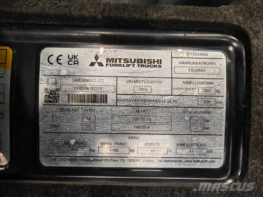 Mitsubishi FB20ANT Sähkötrukit