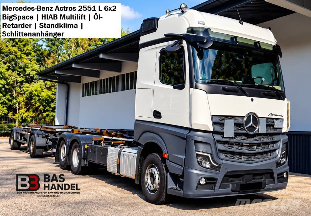 Mercedes-Benz Mercedes-Benz Actros 2551Abrollkipp KEMPF Anhänger Kontejnerski tovornjaki