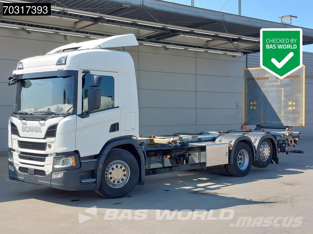 Scania P500 P 6X2 2500kg Ladebordwand BDF Lift+steering a Vaihtolava-autot