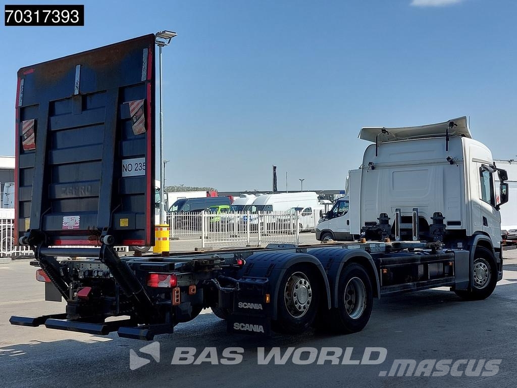 Scania P500 P 6X2 2500kg Ladebordwand BDF Lift+steering a Vaihtolava-autot