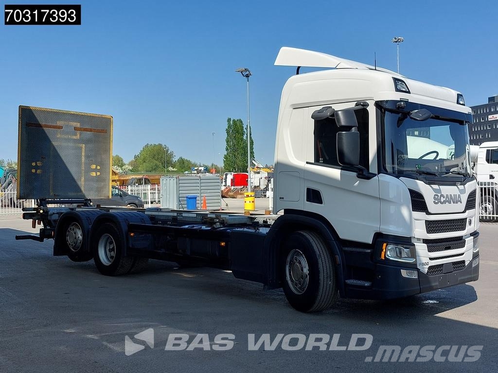 Scania P500 P 6X2 2500kg Ladebordwand BDF Lift+steering a Vaihtolava-autot