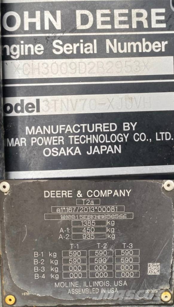 John Deere GATOR HPX815E-4x4 Diesel endommagé ユーティリティー機械