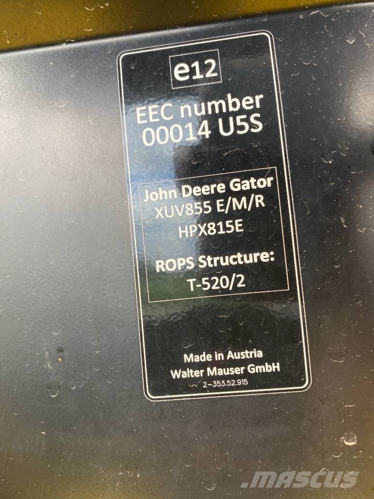 John Deere GATOR HPX815E-4x4 Diesel endommagé ユーティリティー機械