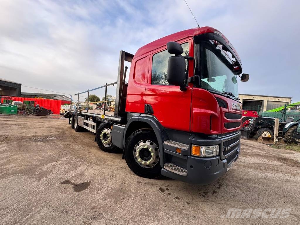 Scania P 410 Kamioni sa ravan platformom / vitlom