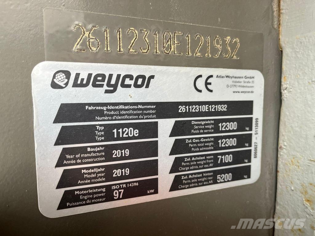 Weycor AW 1120 E Rodillos de un solo tambor