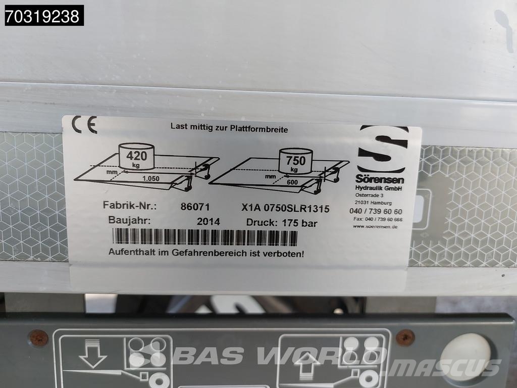Renault D 180 4X2 NL-Truck APK 750kg Ladebordwand Manual E Camiones con caja de remolque