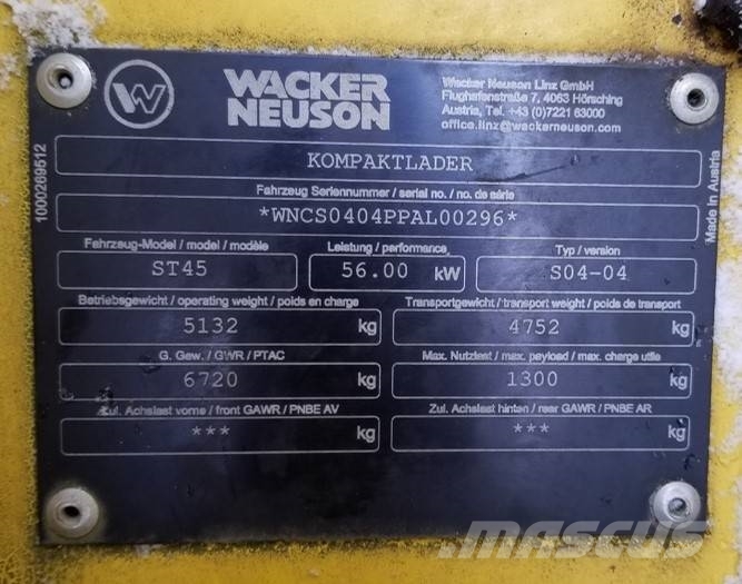 Wacker Neuson ST45 Roomiklaadurid