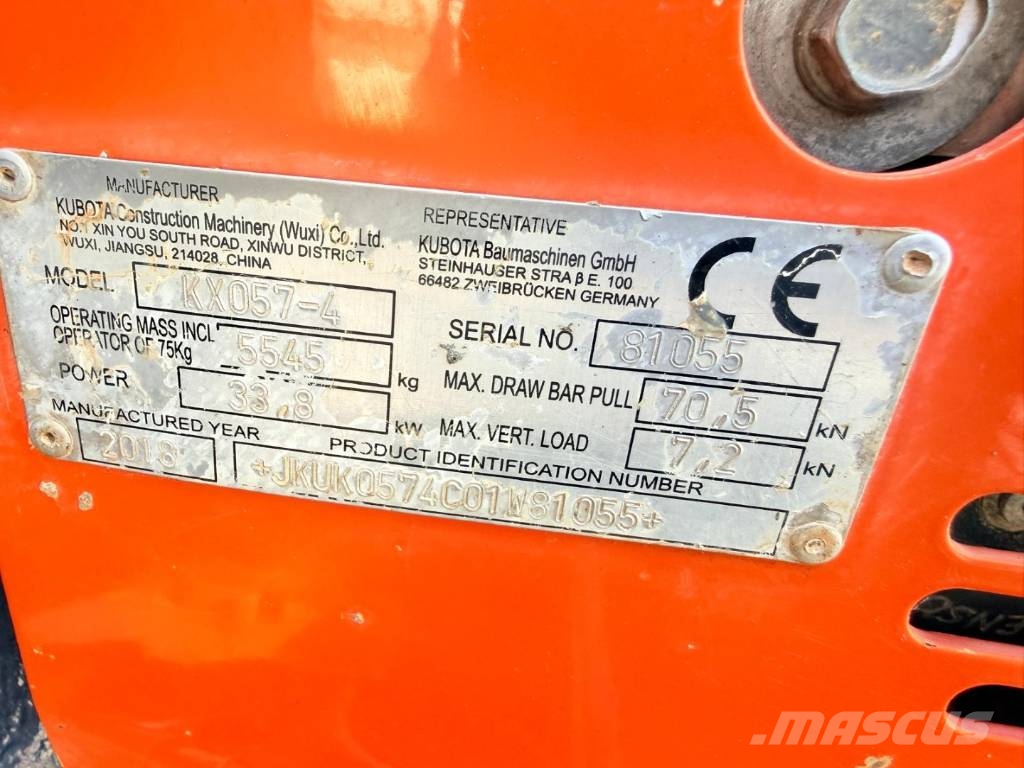Kubota KX 057-4 Minigrävare < 7t