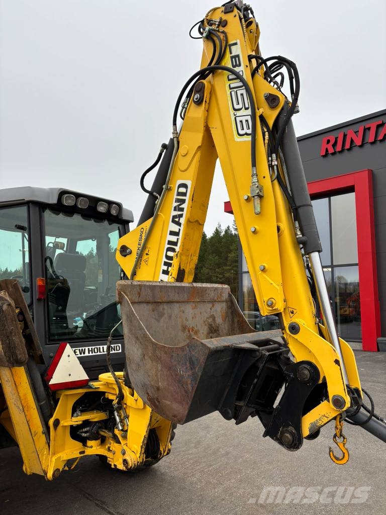 New Holland LB 115 B-4 PS/ Kallistaja, 2 kauhaa, Hyd-piikit Ekskavaatorlaadurid