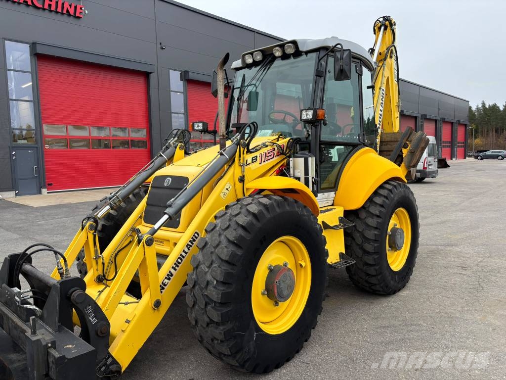 New Holland LB 115 B-4 PS/ Kallistaja, 2 kauhaa, Hyd-piikit Ekskavaatorlaadurid