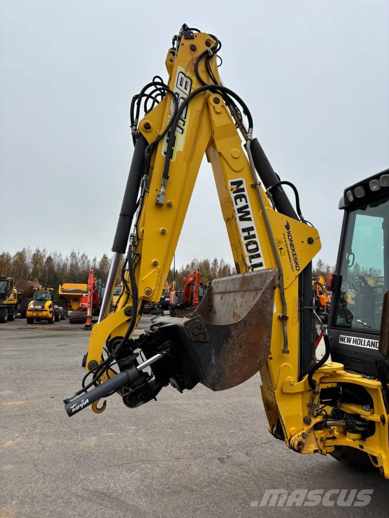 New Holland LB 115 B-4 PS/ Kallistaja, 2 kauhaa, Hyd-piikit Ekskavaatorlaadurid