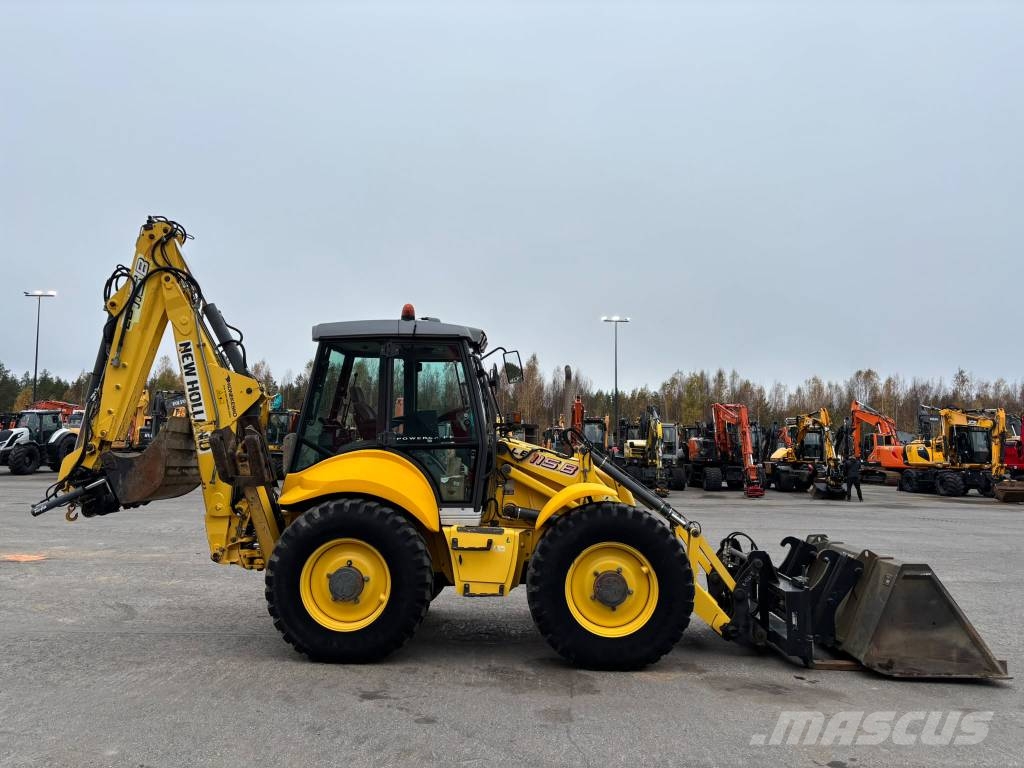 New Holland LB 115 B-4 PS/ Kallistaja, 2 kauhaa, Hyd-piikit Ekskavaatorlaadurid