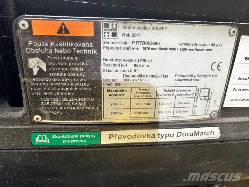 Hyster H2.5FT LPG forklifts