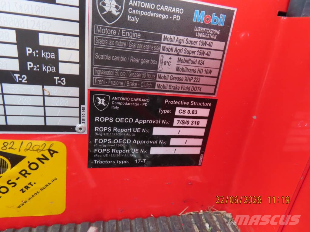 Antonio Carraro TTR 4400 HST II traktor + tartozékok Трактори