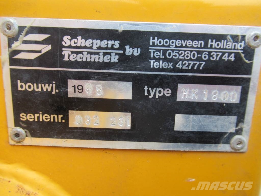 STH HK 1800 Maai / Veeg / Zuigmachine Оборудование для удаления мусора