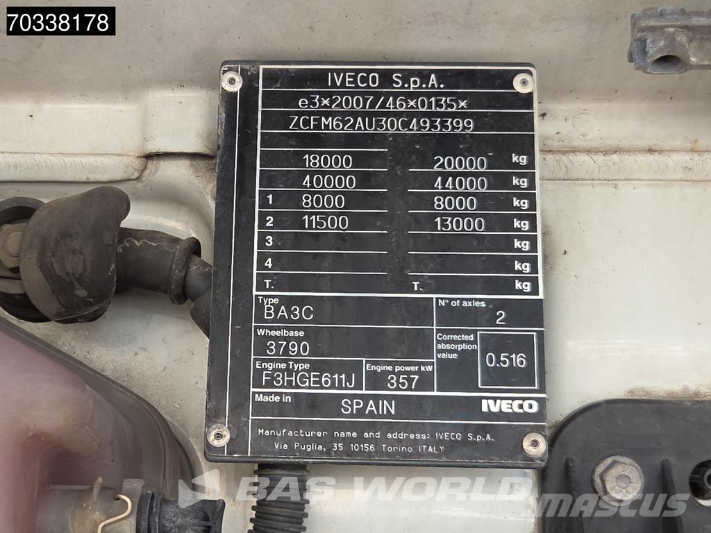 Iveco S-Way 490 4X2 Retarder 2x Tanks Standklima Navi AC Trekkvogner