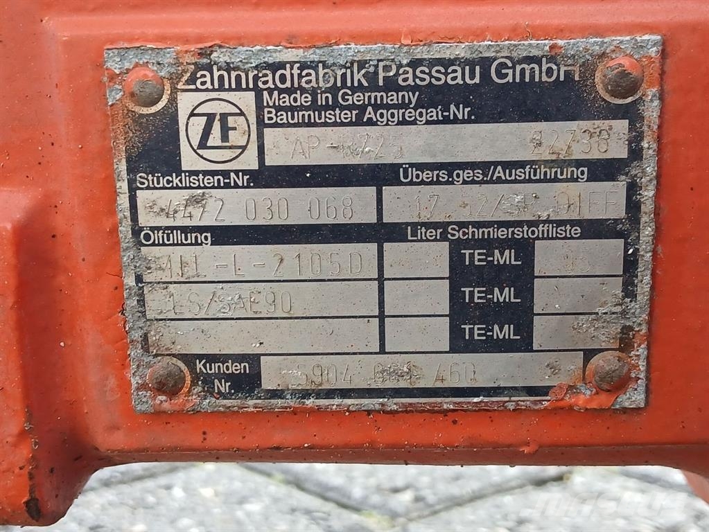 Schaeff SKL833-5904661460-AP-R725-4472030068-Axle/Achse/As Akselit