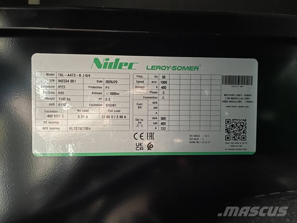 Cummins 6ZTAA13-G4 - 500 kVA Generator - DPX-19845 Diesel Generatoren